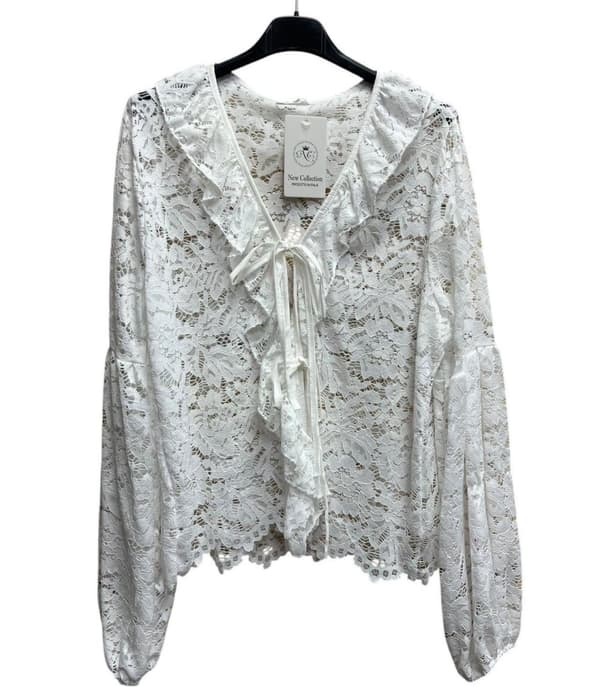 Elegant lace blouse - available in several colors - one size 36-42