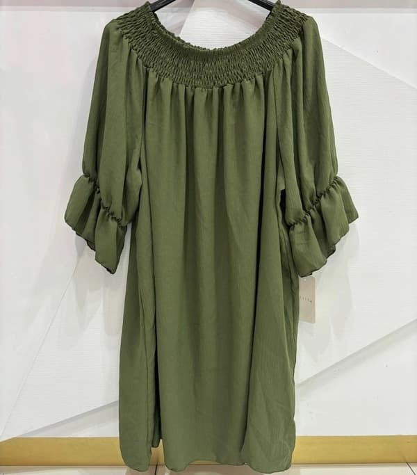 Midi dress in many lovely colors - one size 38-44