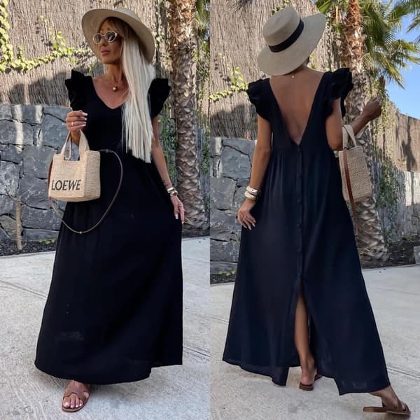 Klänning boho chic i många härliga färger - one size 38-46