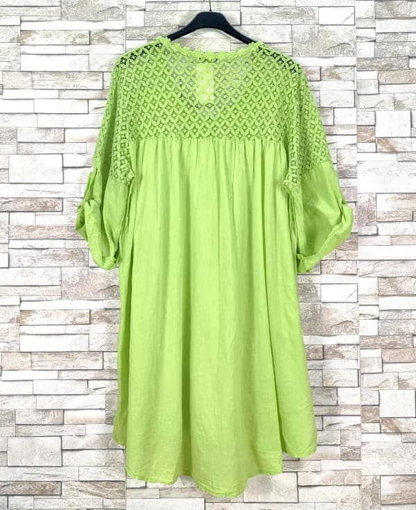 Embroidered thin dress - one size 40-48