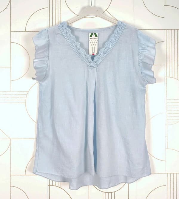 Sleeveless v-neck top - many lovely colors - one size 40-46