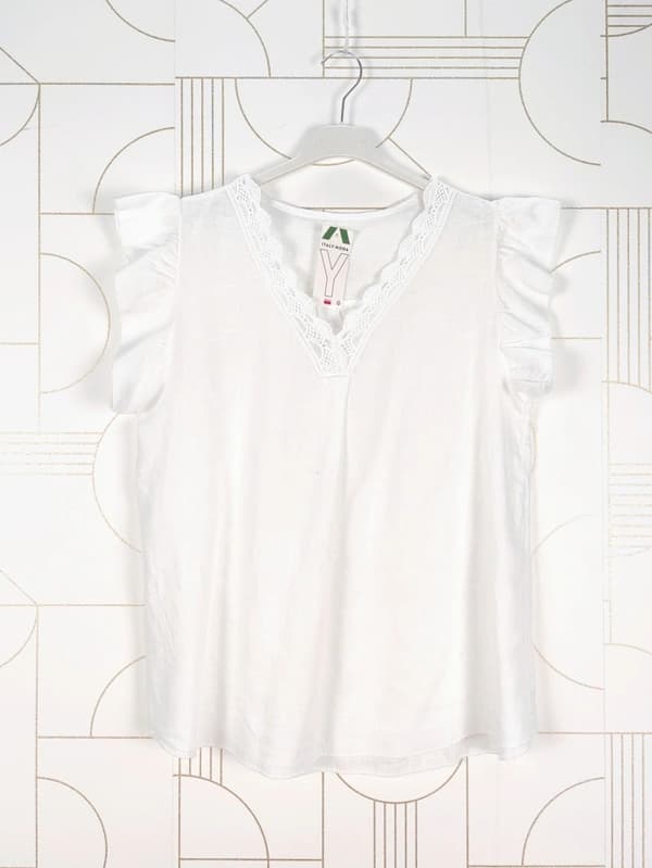 Sleeveless v-neck top - many lovely colors - one size 40-46