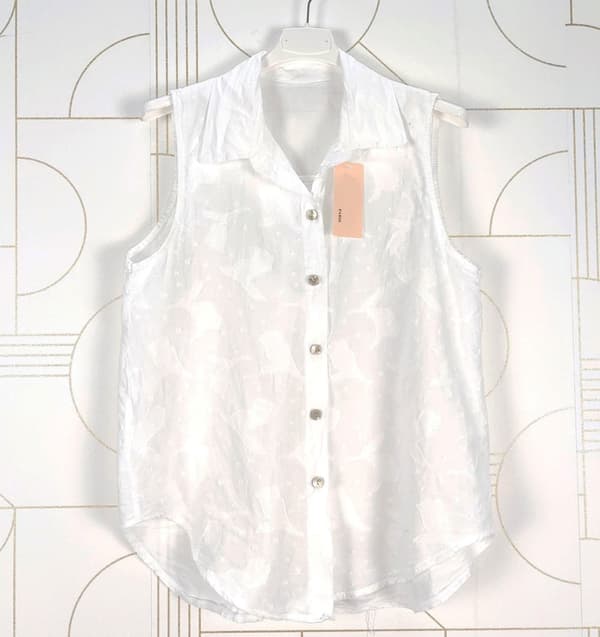 Sleeveless shirt in many summery colors - one size 38-40