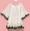 Miniatyrbillede 2 af 2: Agélii Fashion - White lace tunic - one size 44-50
