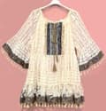 Miniatyrbillede 1 af 2: Agélii Fashion - White lace tunic - one size 44-50