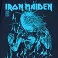 Miniatyrbild 2 av 3: Iron Maiden 50 Life After Death Flames Blue T Shirt