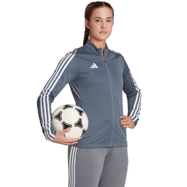 ADIDAS Tiro 23 League Träningströja - Dam/vuxen - Grå - Långa ärmar - Huvkrage