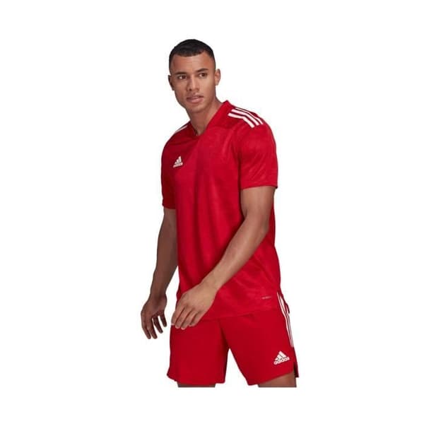 ADIDAS Condivo 21 Fotbollströja Röd - Herr/Vuxen - Korta ärmar