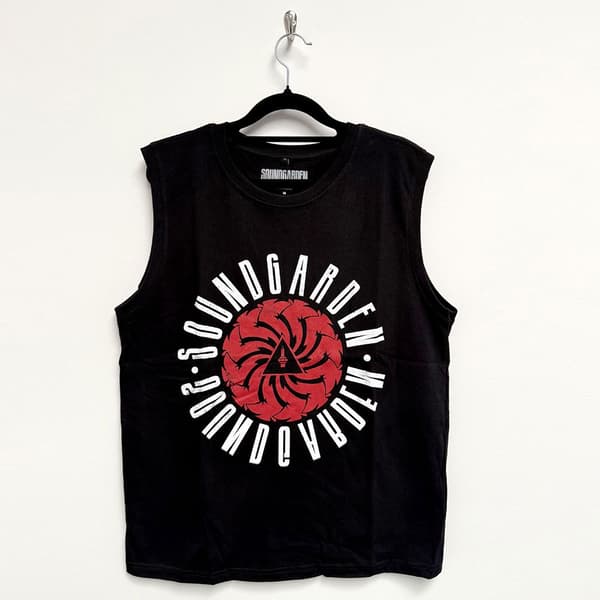 Soundgarden Unisex Tank T-Shirt: Circle Logo (Black) (X-Large)
