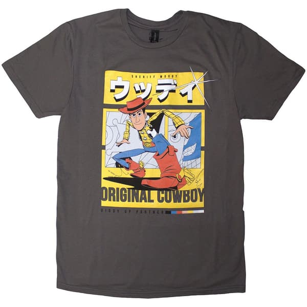Disney Unisex T-Shirt: Toy Story Original Cowboy (Charcoal Grey) (X-Large)