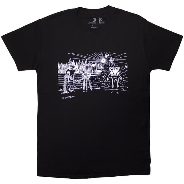 Radiohead Unisex Organic T-Shirt: Despot (Black) (X-Large)