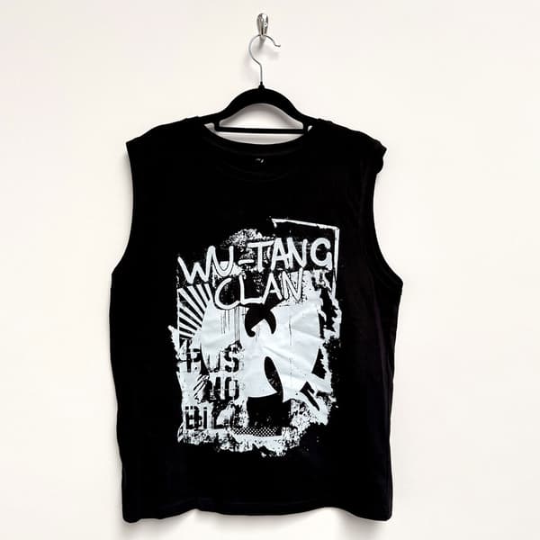 Wu-Tang Clan Unisex Tank T-Shirt: Graffiti (Black) (X-Large)