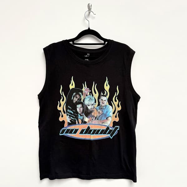 No Doubt Unisex Tank T-Shirt: Retro (Black) (Small)