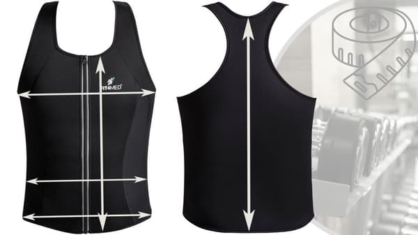 Neopren T-shirt Fitnessbälte FIT4MED