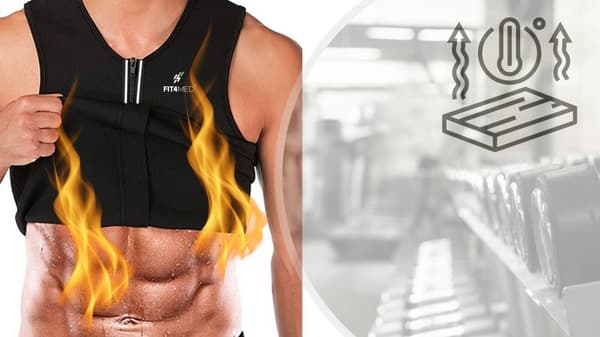Neopren T-shirt Fitnessbälte FIT4MED