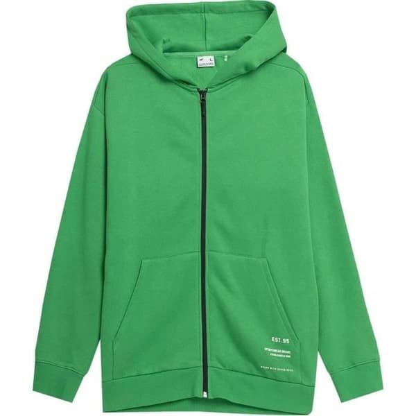 Sweatshirt - 4F - SS23TSWSM236 - Grön - Långa ärmar - Huva