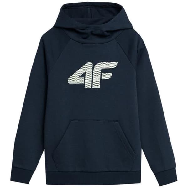 4F Sweatshirt SWSM220 - Blå - Barn - Långa ärmar - Huvkrage