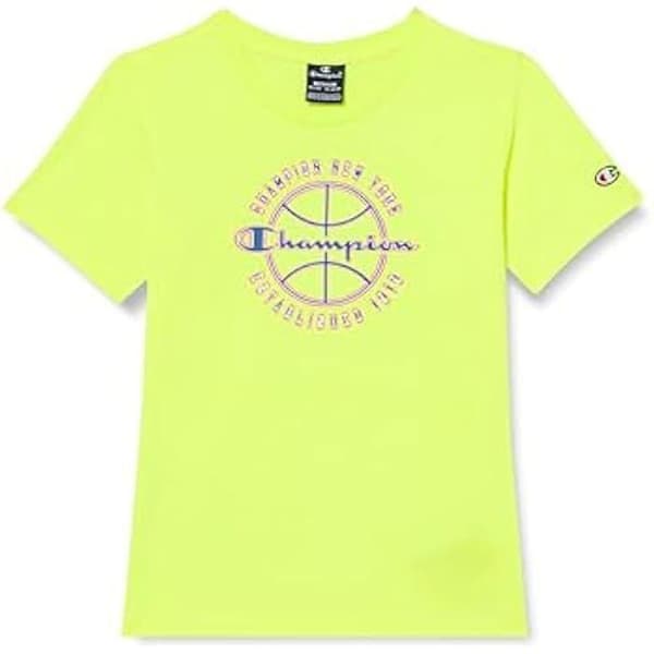 Champion Legacy Modern Basket B pojkt-shirt - Gul - Vanlig - Korta ärmar