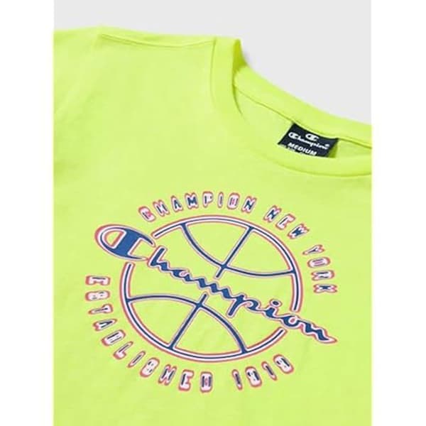 Champion Legacy Modern Basket B pojkt-shirt - Gul - Vanlig - Korta ärmar
