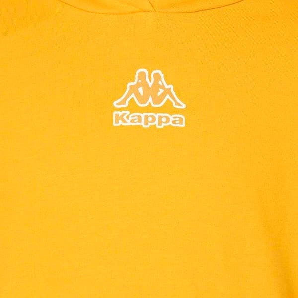 Hoodie - Kappa - 8031F0079 - Gul - Långa ärmar - Huva