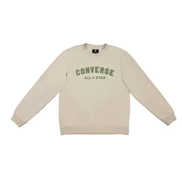 Sweat - Converse - Klassisk - Beige - Långa ärmar - Herr