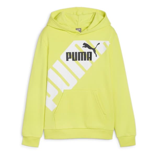 Sweat - PUMA - 679256 - Grön - Långa ärmar - Huva