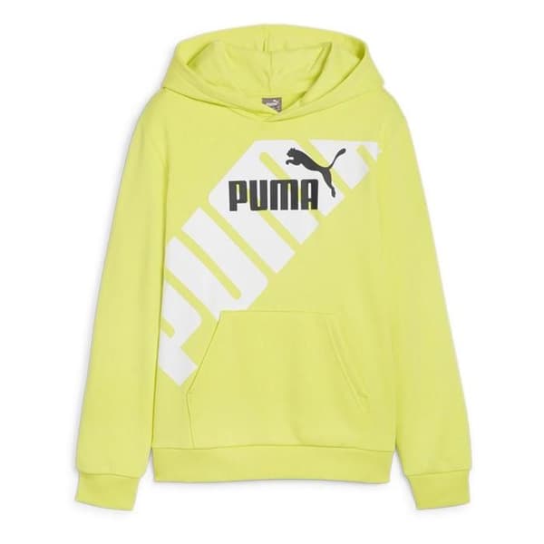Sweat - PUMA - 679256 - Grön - Långa ärmar - Huva