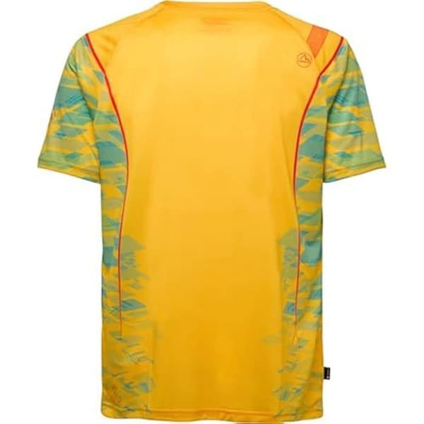 T-shirt - LA SPORTIVA - Pacer - Herr - Korta ärmar - Klassisk krage - Grön flerfärgad