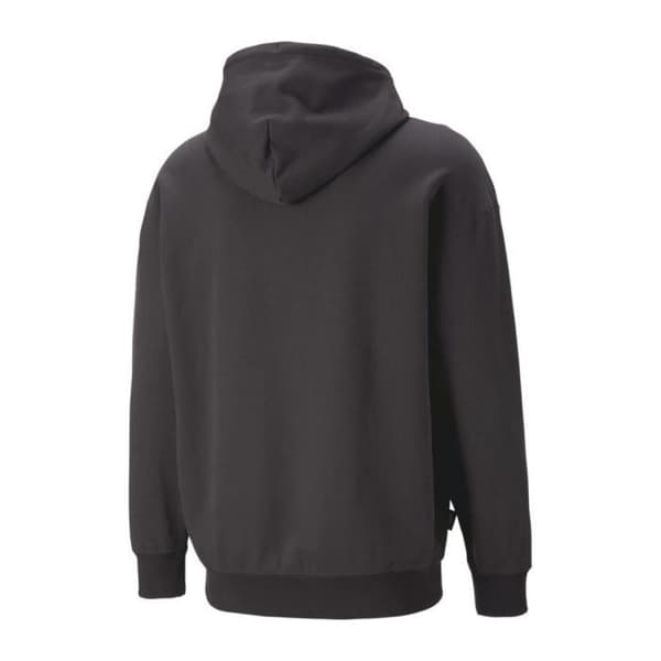 Huvtröja - PUMA - Downtown - Svart - Långa Ärm - Broderad Logotyp