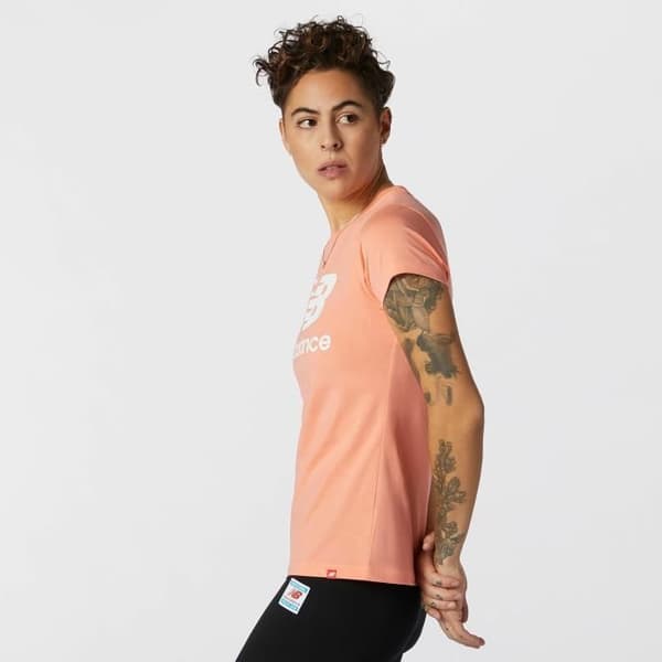 New Balance essentials staplad dam-t-shirt - paradisrosa - XL