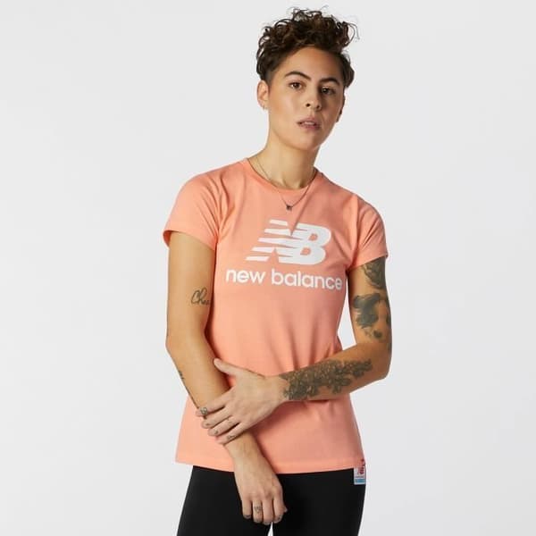 New Balance essentials staplad dam-t-shirt - paradisrosa - XL