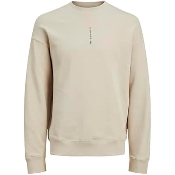 Sweatshirt - JACK & JONES - Jjmicah - Rund hals - Långa ärmar - Grå