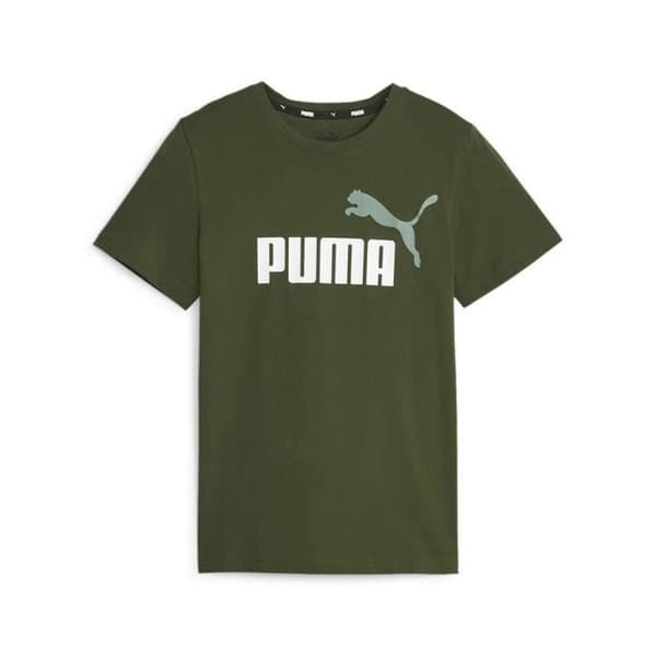 T-shirt - Puma - Essentials+ - Tvåfärgad logotyp - 11-12 år - Hållbar bomull