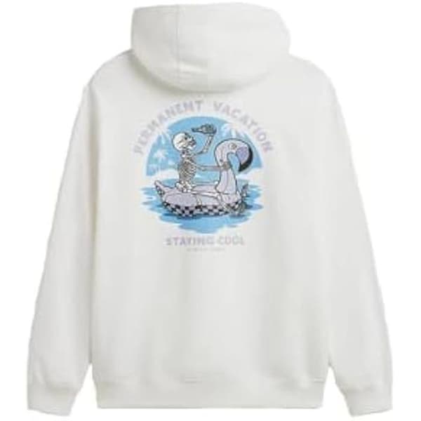 Sweatshirt - VANS - Stay Cool - Vit - Huva - Känguruficka