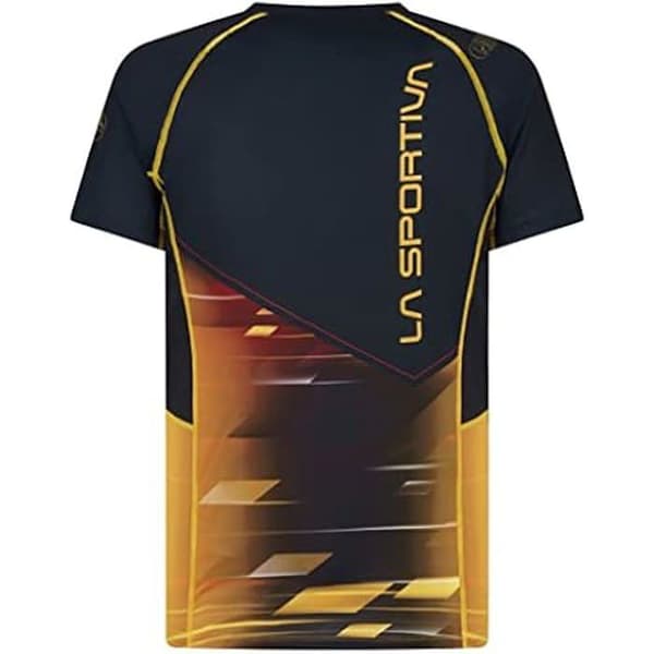 T-shirt - LA SPORTIVA - Wave T-shirt - Kortärmad - Färg Svart / Gul - Herr
