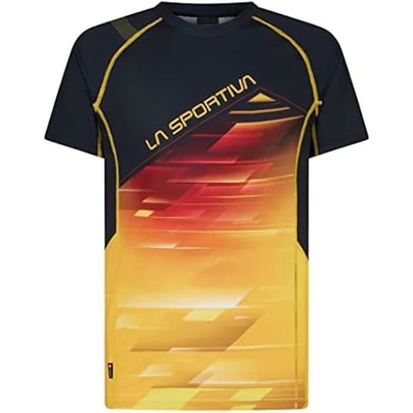 T-shirt - LA SPORTIVA - Wave T-shirt - Kortärmad - Färg Svart / Gul - Herr