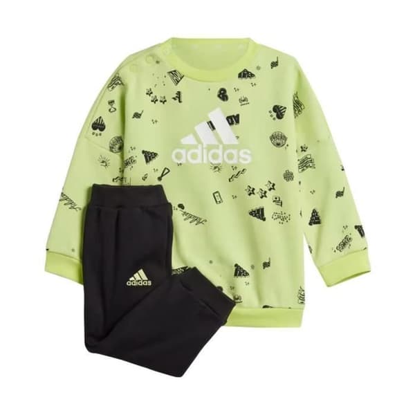 T-shirt - Adidas - Tutta - Flicka - Lime Gul Fluorescerande - Långa Ärmar