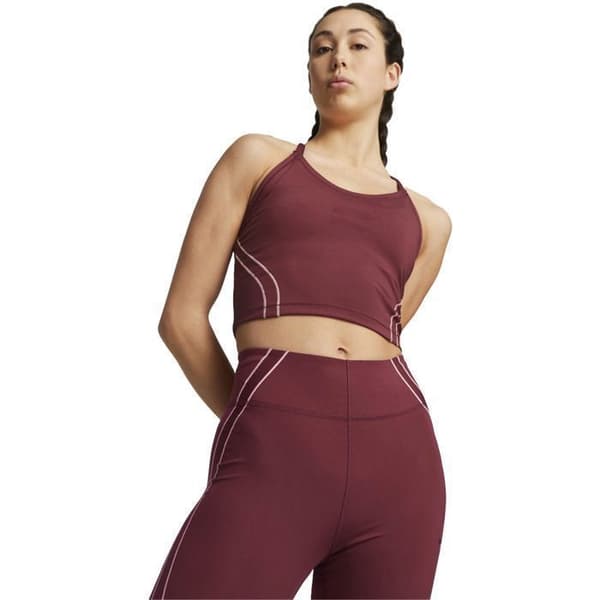 Crop Top - Puma - Studio Ultrabare - Röd - Dam - Fitness - Andningsbar