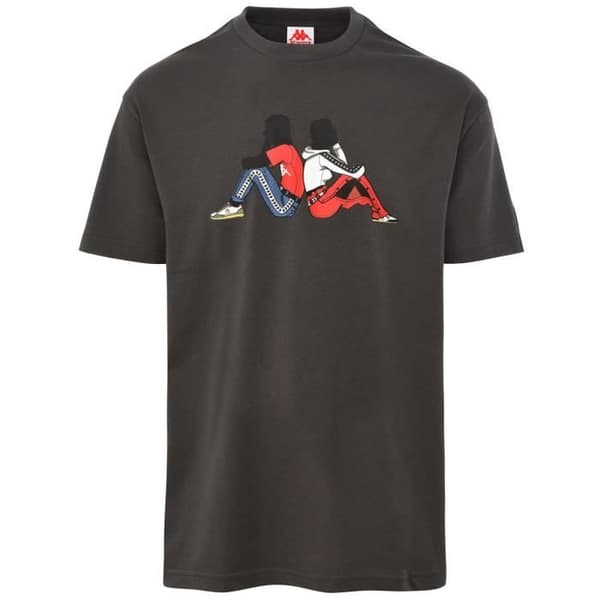 T-shirt herr - KAPPA - Banda POP - Grå, beige - Korta ärmar - Multisport