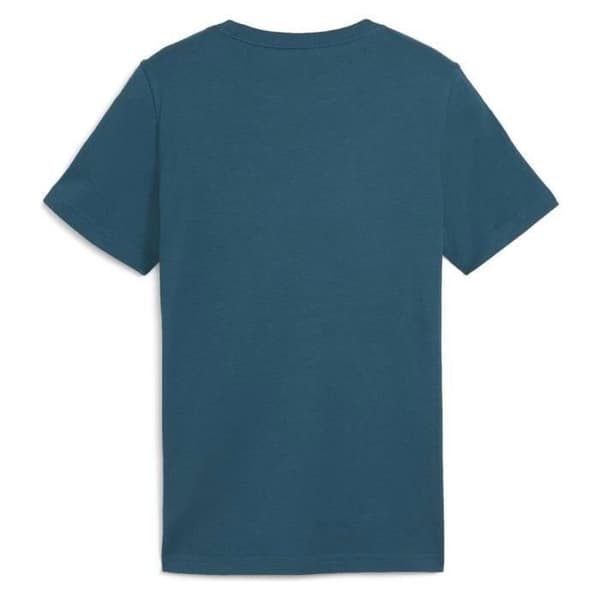 T-shirt - Puma - Ess+ Mid 90s Graphic Tee - Blå - Korta ärmar - Klassisk krage