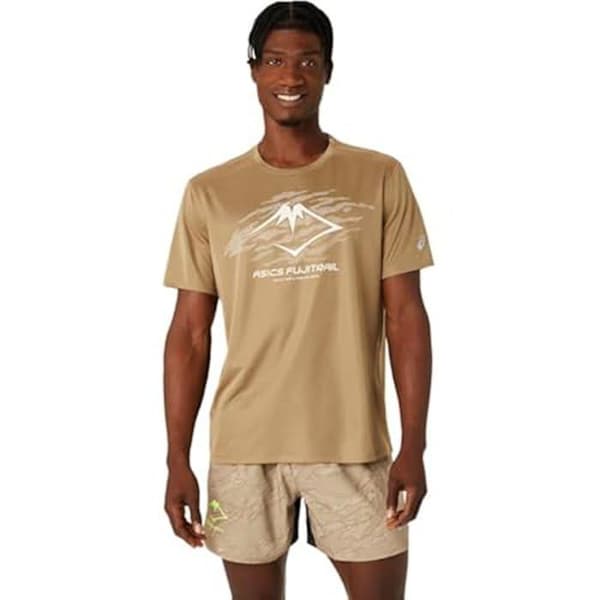T-shirt - ASICS - Fujitrail Logo SS - Svart - Korta ärmar - Storlek M EU