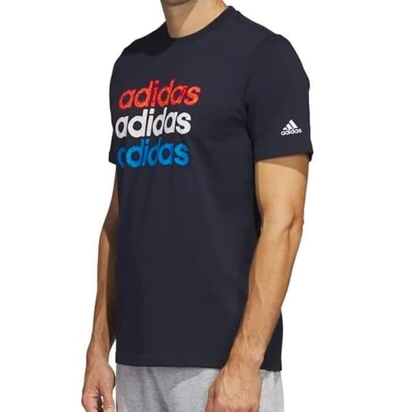 Adidas T-shirt för män. 100% bomull