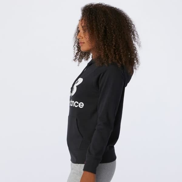 New Balanceessentials huvtröja för kvinnor - svart - XL