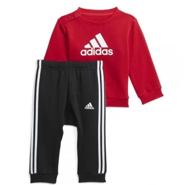 T-SHIRT SURVA'TEMENT ADIDAS IC6592.DA BARN, RÖD/ SVART/ VIT
