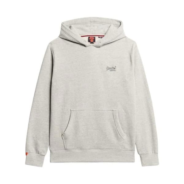 Sweatshirt med huva Superdry Essential Logo - Varsity Grå Grindle