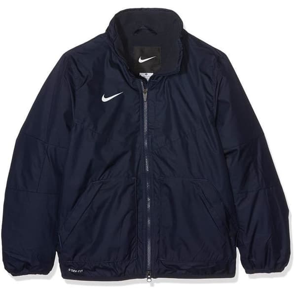 Mixad Barnjacka - Nike - Team Fall - Mörk Obsidian/Vit - 2 Fickor - Huva
