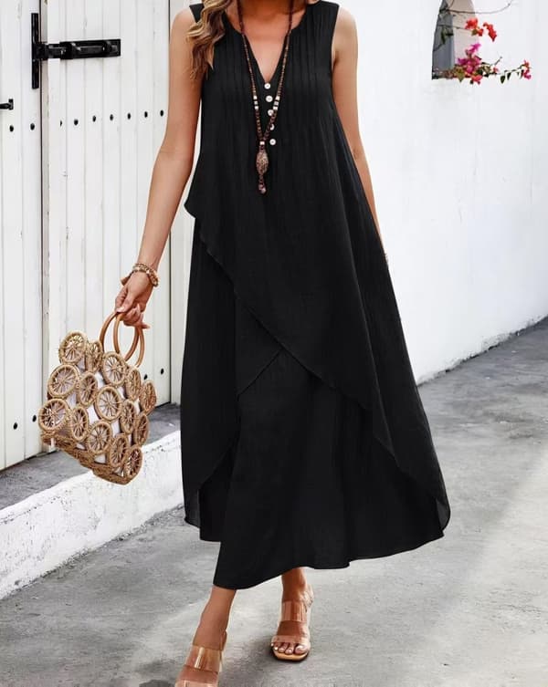 Boho chic dress in many lovely colors - one size 38-46