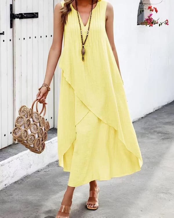 Boho chic dress in many lovely colors - one size 38-46