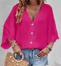 Pikkukuva 6 / 11: Agélii Fashion - V-neck oversize blouse in many lovely colors - one-size 38-44