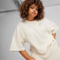 Miniatyrbild 3 av 6: T-shirt dam - Puma - Better Classics - Beige - Kort ärm - Lös passform